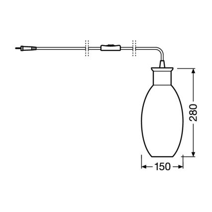 Ledvance - Stolná lampa GRAPE 1xE27/40W/230V ružová