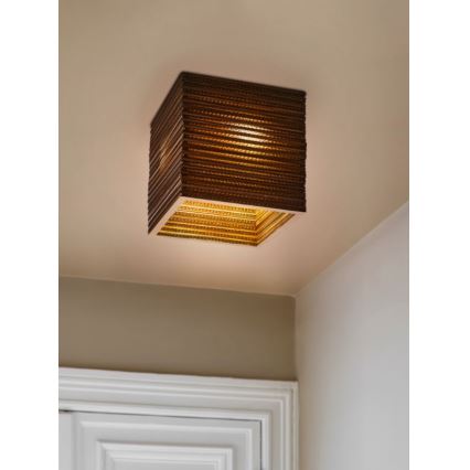 Ledvance - Stropné svietidlo DECOR CARDBOARD 1xE27/15W/230V 25x25 cm
