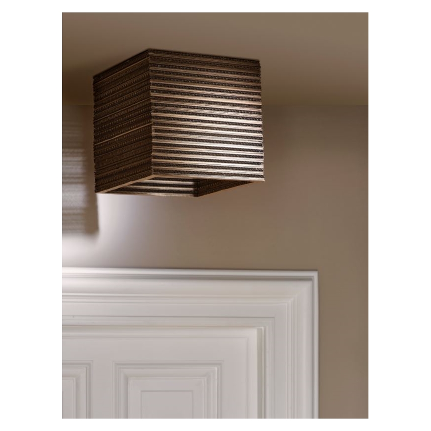 Ledvance - Stropné svietidlo DECOR CARDBOARD 1xE27/15W/230V 25x25 cm