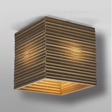 Ledvance - Stropné svietidlo DECOR CARDBOARD 1xE27/15W/230V 25x25 cm