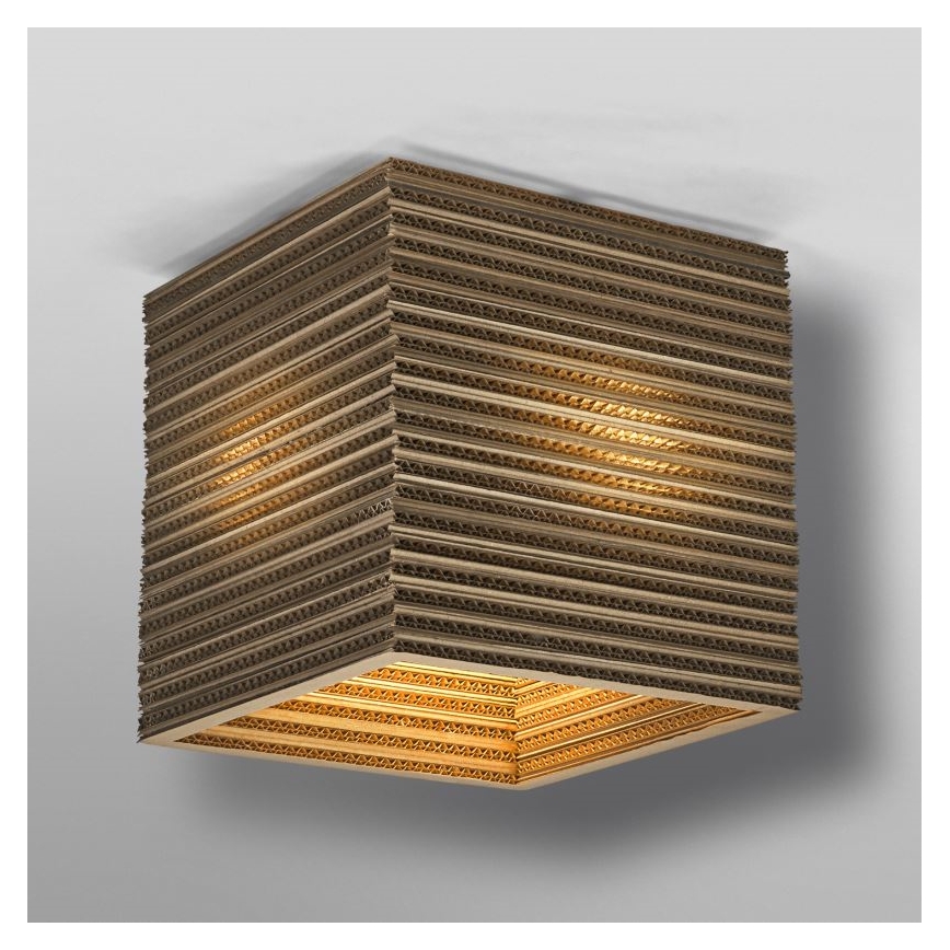 Ledvance - Stropné svietidlo DECOR CARDBOARD 1xE27/15W/230V 25x25 cm
