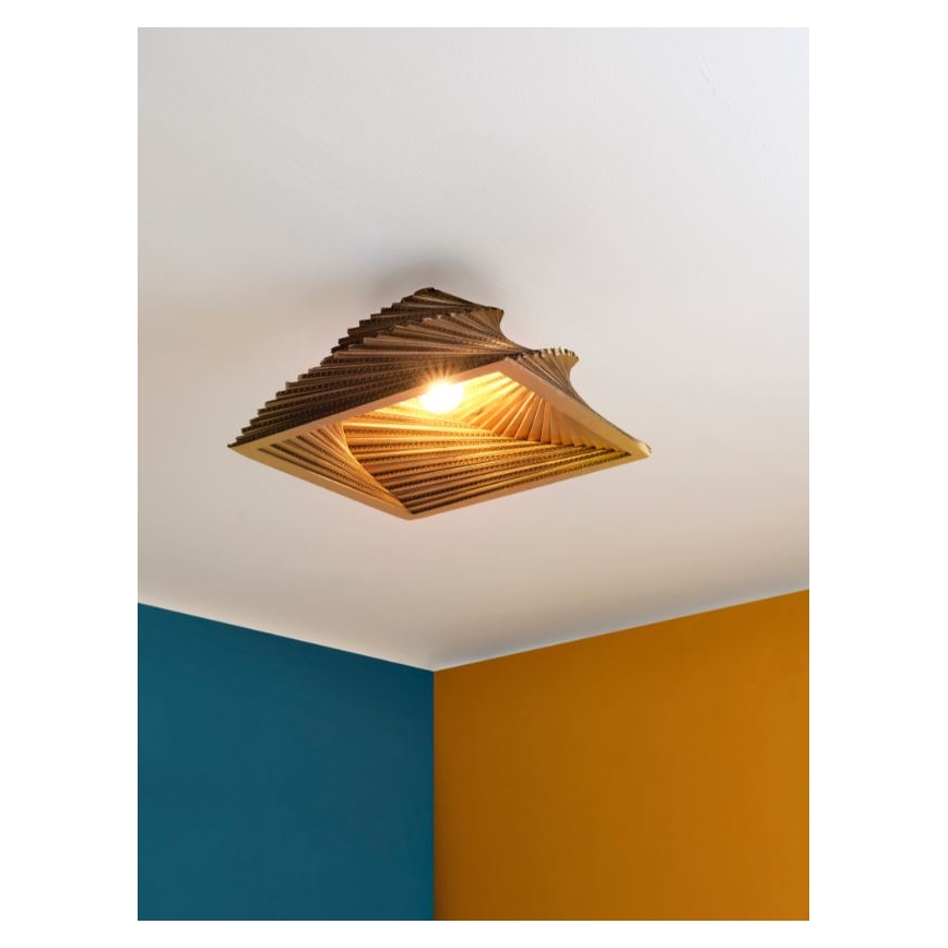 Ledvance - Stropné svietidlo DECOR CARDBOARD 1xE27/15W/230V 40x40 cm