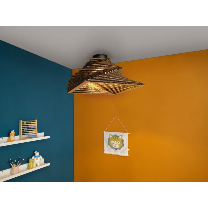 Ledvance - Stropné svietidlo DECOR CARDBOARD 1xE27/15W/230V 40x40 cm