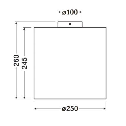 Ledvance - Stropné svietidlo DECOR CARDBOARD 1xE27/15W/230V pr. 25 cm