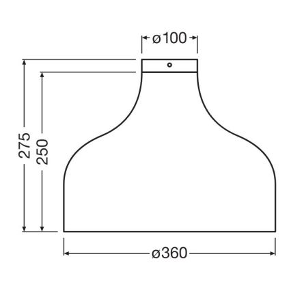 Ledvance - Stropné svietidlo DECOR CARDBOARD 1xE27/15W/230V pr. 36 cm