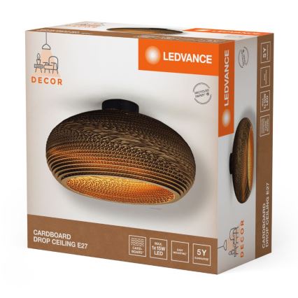 Ledvance - Stropné svietidlo DECOR CARDBOARD 1xE27/15W/230V pr. 40 cm
