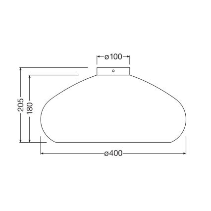 Ledvance - Stropné svietidlo DECOR CARDBOARD 1xE27/15W/230V pr. 40 cm