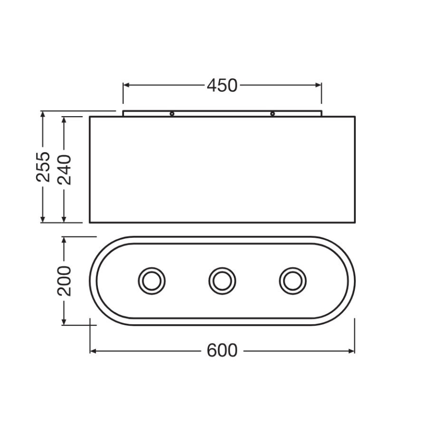 Ledvance - Stropné svietidlo DECOR CARDBOARD 3xE27/15W/230V
