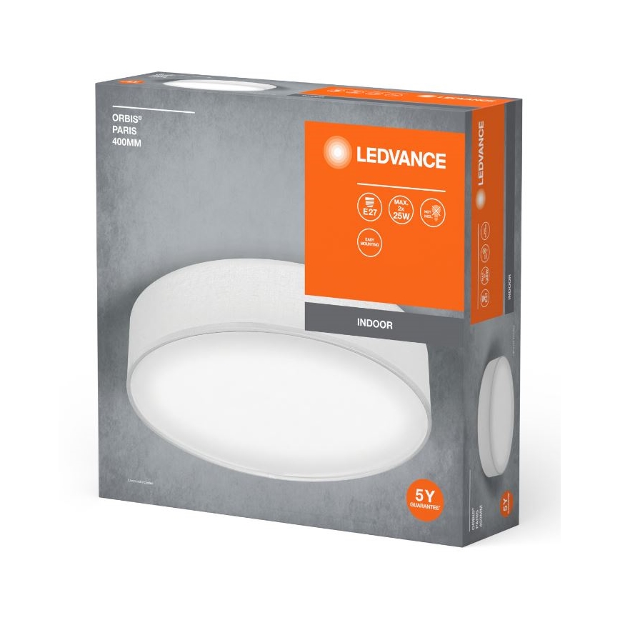 Ledvance - Stropné svietidlo ORBIS PARIS 2xE27/25W/230V biela