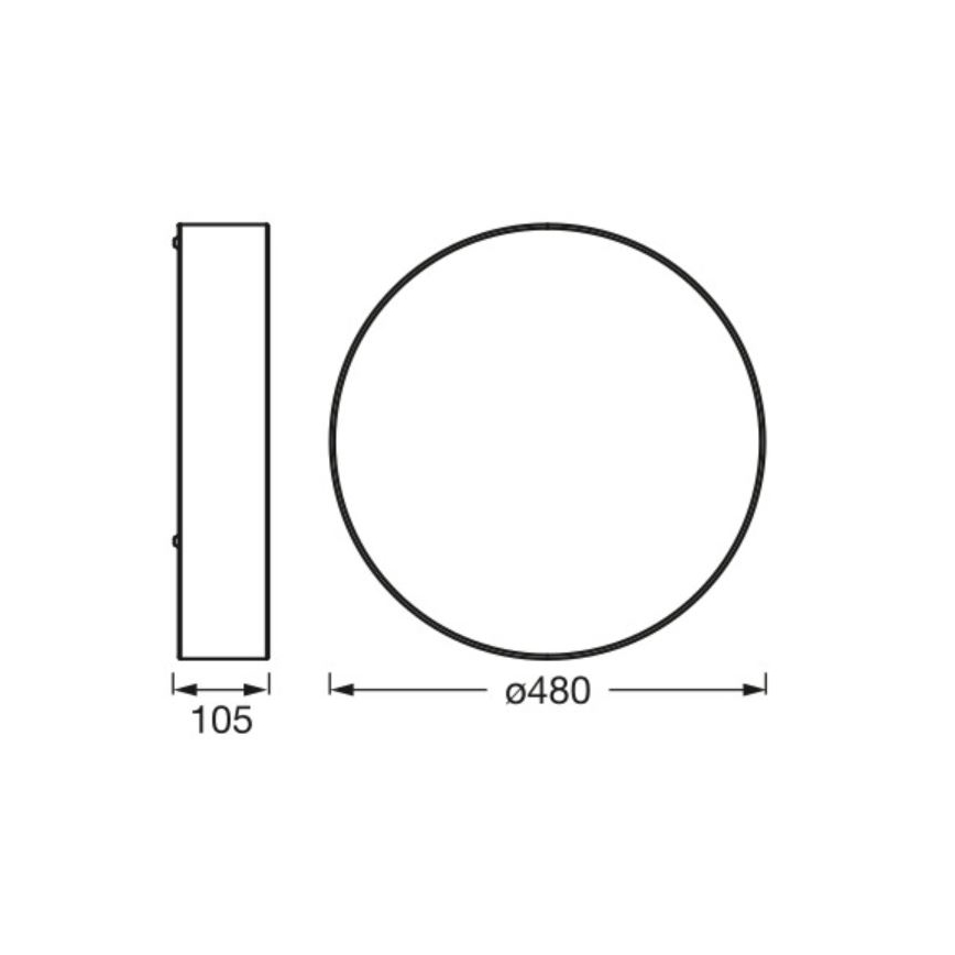 Ledvance - Stropné svietidlo ORBIS PARIS 3xE27/25W/230V hnedá