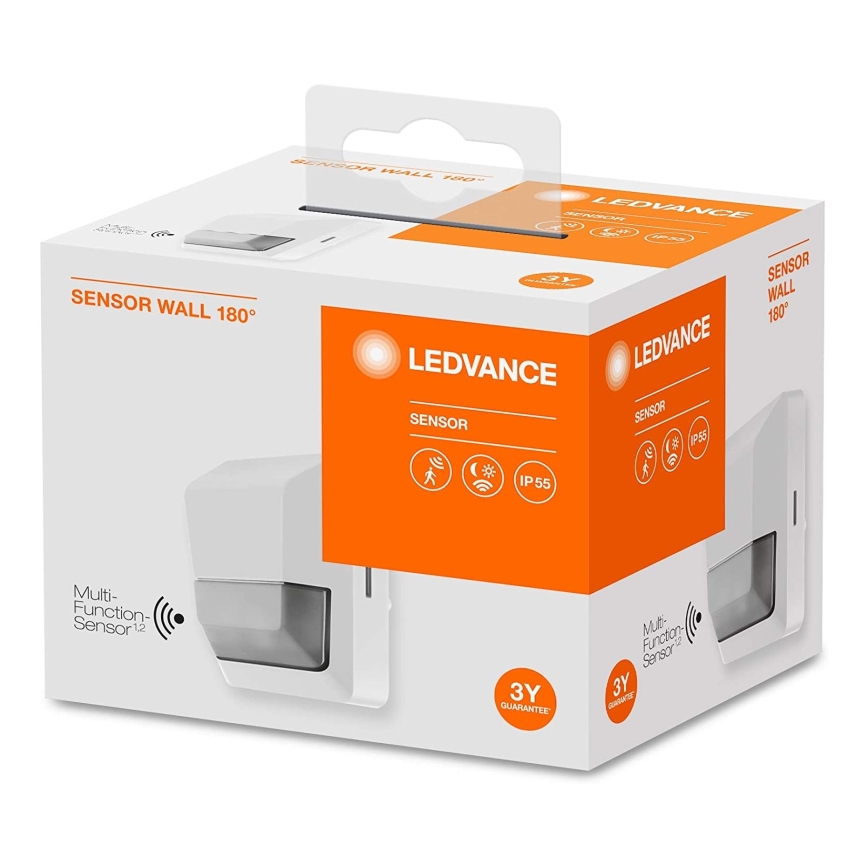 Ledvance - Vonkajší  infračervený senzor pohybu 230V IP55 biela