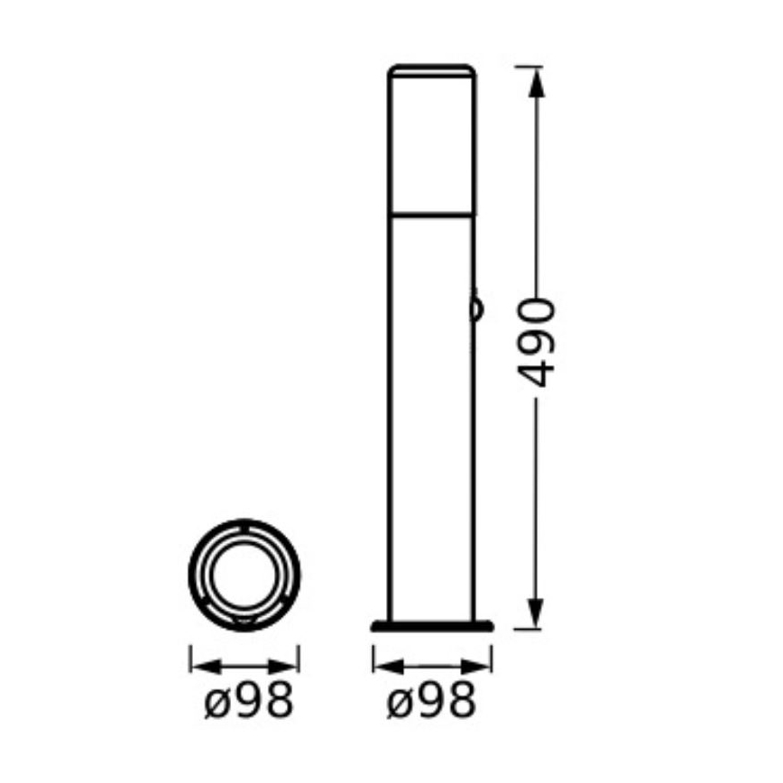 Ledvance - Vonkajšia lampa so senzorom FIGO CYLINDER 1xE27/20W/230V IP44