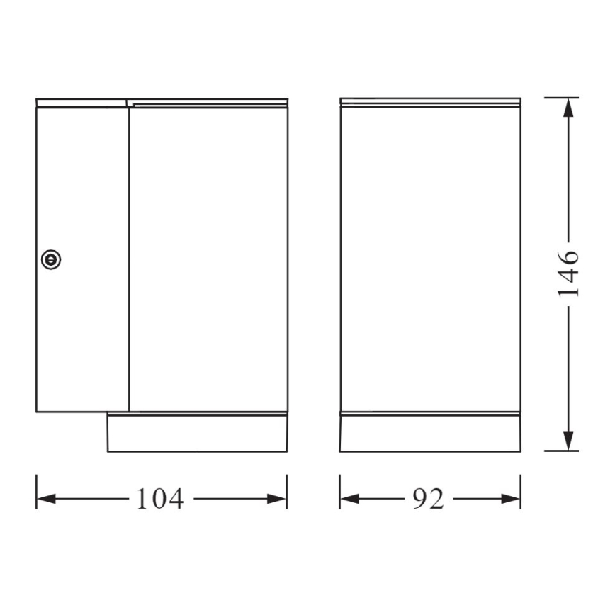 Ledvance - Vonkajšie nástenné svietidlo BEAM 1xGU10/35W/230V IP44