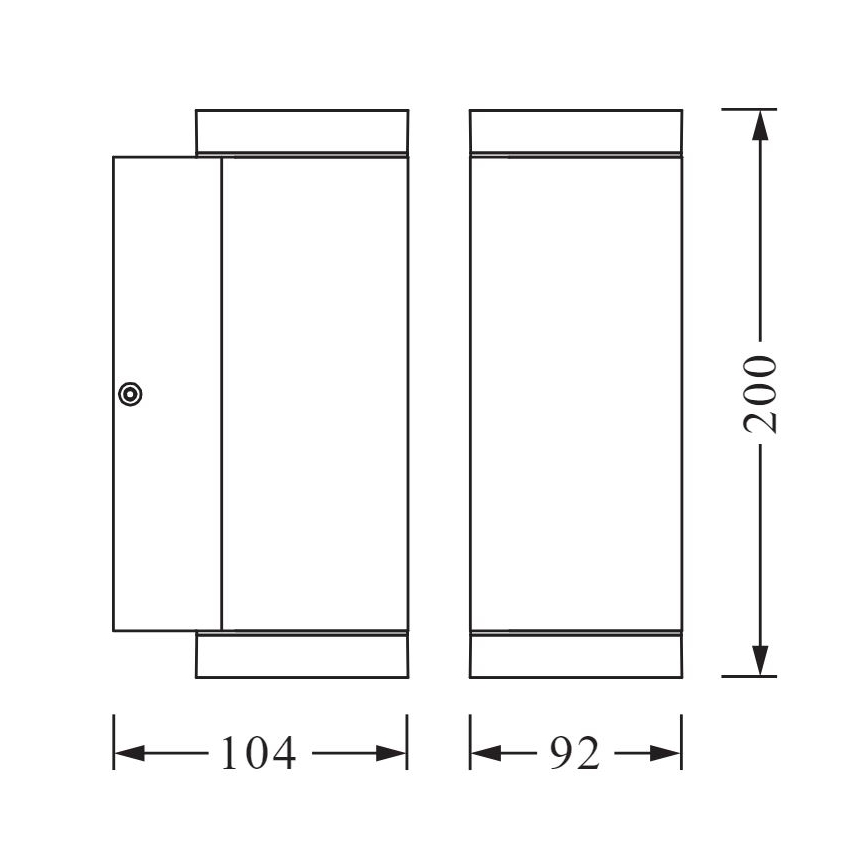 Ledvance - Vonkajšie nástenné svietidlo BEAM 2xGU10/35W/230V IP44