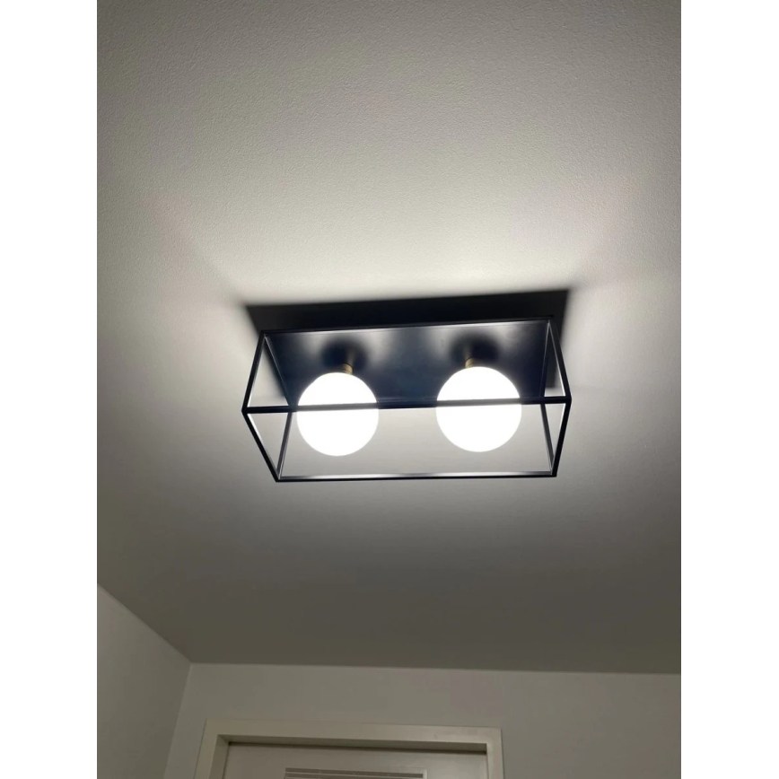 Ledvance - Vonkajšie nástenné svietidlo DECOR SQUARE 2xG9/28W/230V IP44