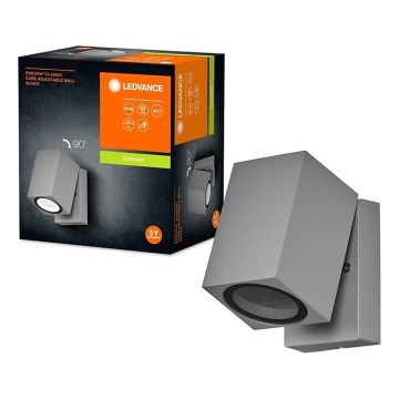 Ledvance - Vonkajšie nástenné svietidlo ENDURA CLASSIC 1xGU10/35W/230V IP44 sivé