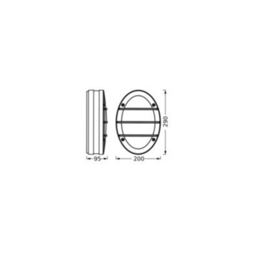 Ledvance - Vonkajšie nástenné svietidlo ORBICK 2xE27/18W/230V IP65