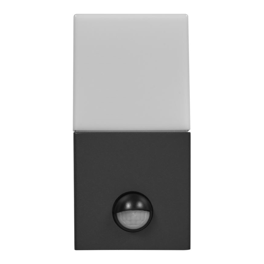 Ledvance - Vonkajšie nástenné svietidlo so senzorom FIGO SQUARE 1xE27/20W/230V