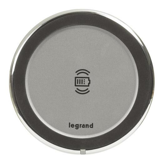 Legrand 077640L - Bezdrôtová nabíjačka pre dosku stola 15W IP44