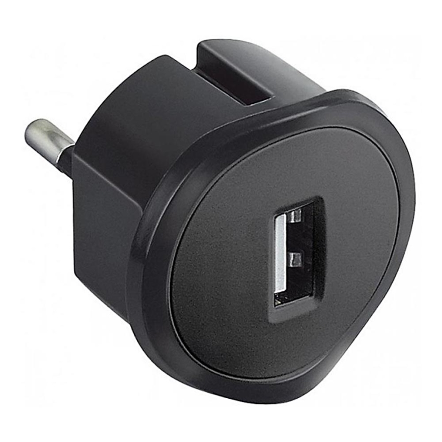 Legrand 50681 - Adaptér USB do zásuvky 230V/1,5A čierny