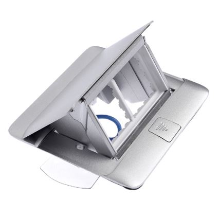 Legrand 54011 - Zásuvkový rámček pre dosku stolu POP-UP 4M hliník