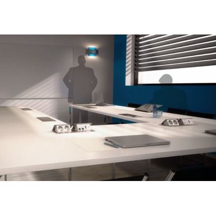 Legrand 54023 - Zásuvkový rámček pre dosku stolu POP-UP 2x4M nerez