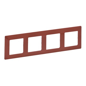 Legrand 754074 - Rámček pre vypínače VALENA LIFE, 4-násobný, tehlový