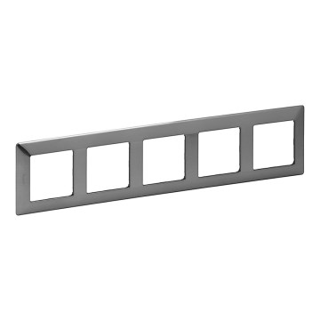 Legrand 754155 - Rámček pre vypínače VALENA LIFE 5P, nerezový