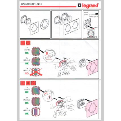 Legrand 89700 - Rámik pre podlahovú zásuvku PLATINUM 2M IP44 nerez