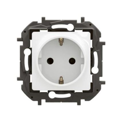 Legrand - Domová zásuvka SCHUKO bez rámčeka NILOE 250V biela