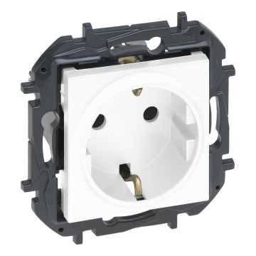 Legrand - Domová zásuvka SCHUKO bez rámčeka NILOE STEP 250V biela