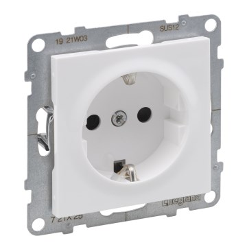 Legrand - Domová zásuvka SCHUKO bez rámčeka SUNO 250V biela