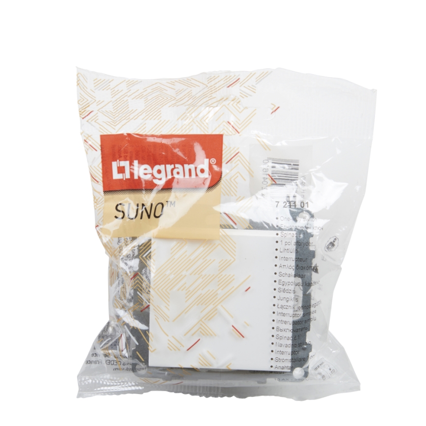 Legrand - Jednopólový vypínač č. 1 bez rámčeka SUNO biela