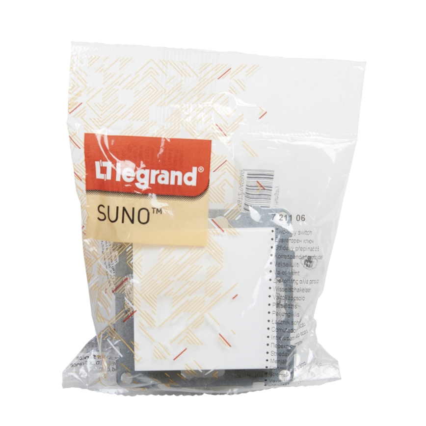 Legrand - Schodiskový vypínač č. 6 bez rámčeka SUNO biela