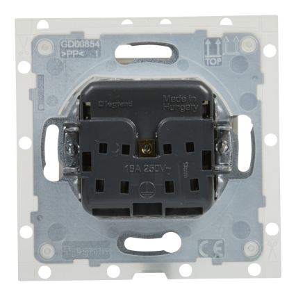 Legrand - Vonkajšia domová zásuvka bez rámčeka NILOE STEP 250V IP44 biela