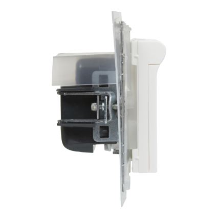Legrand - Vonkajšia domová zásuvka bez rámčeka NILOE STEP 250V IP44 biela