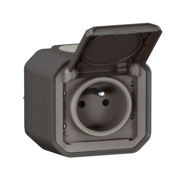 Legrand - Vonkajšia zásuvka PLEXO 250V IP55 antracit
