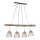 Leuchten Direkt 11156-79 - Luster na lanku REED 4xE27/60W/230V eukalyptus