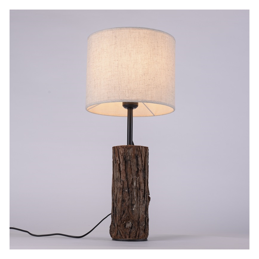Leuchten Direkt 11233-79 - Stolná lampa BARK 1xE27/40W/230V drevo