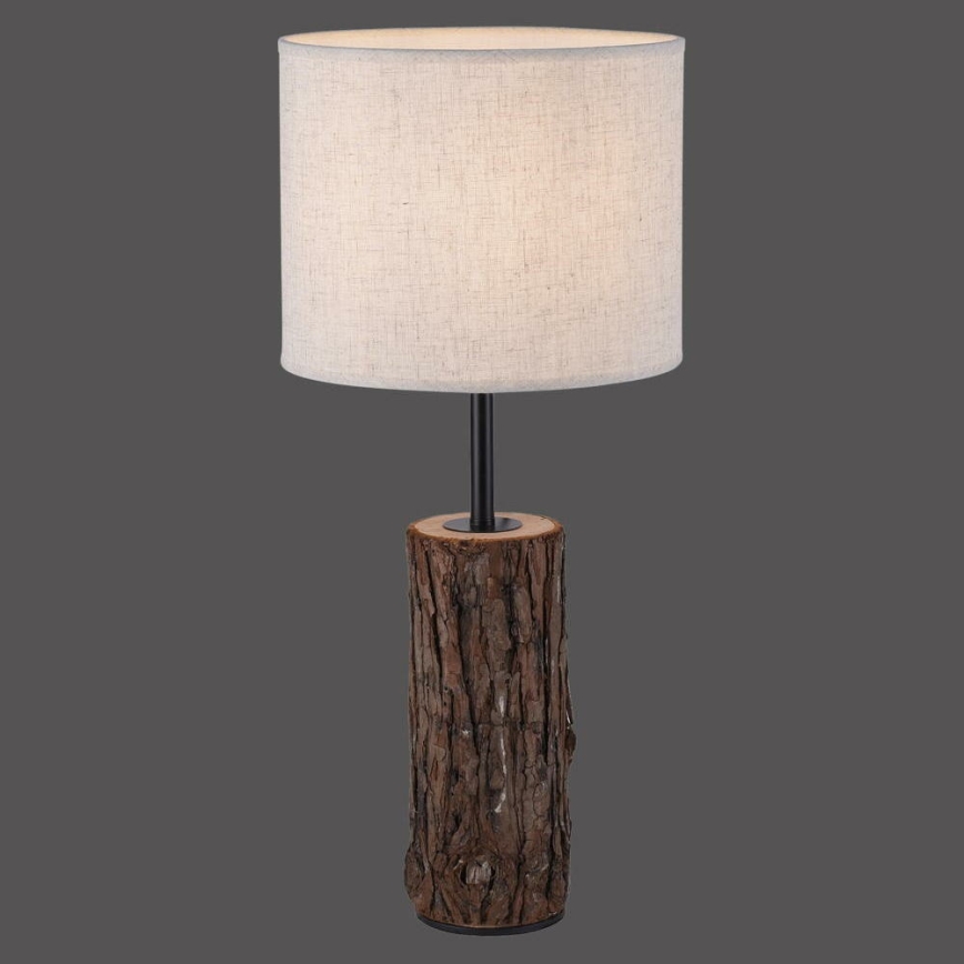 Leuchten Direkt 11233-79 - Stolná lampa BARK 1xE27/40W/230V drevo