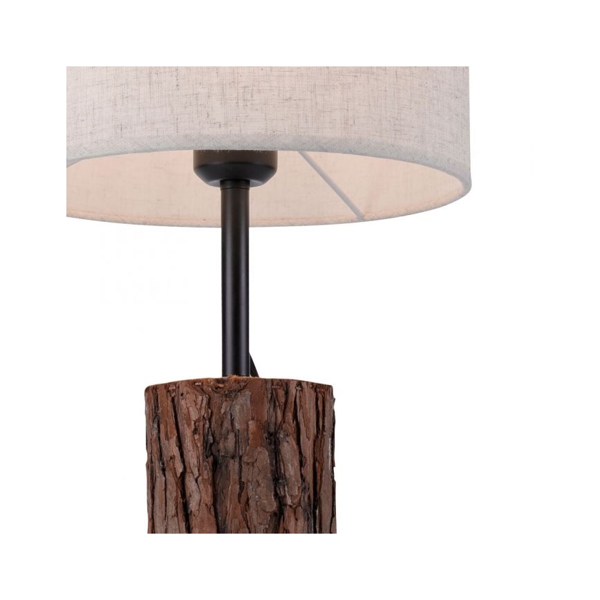 Leuchten Direkt 11233-79 - Stolná lampa BARK 1xE27/40W/230V drevo