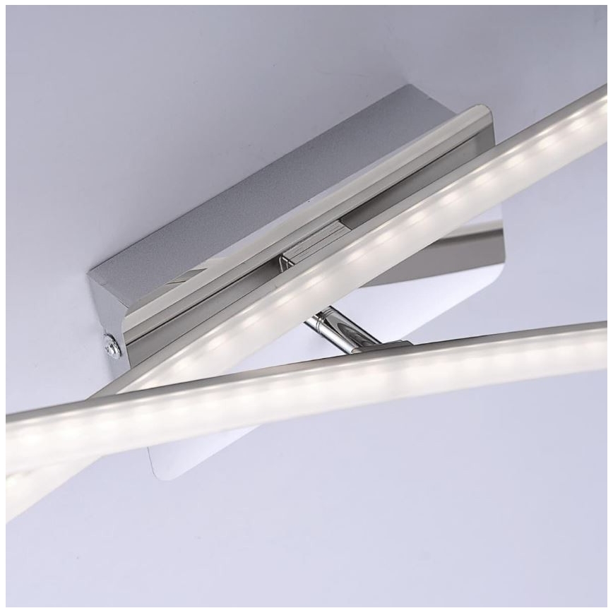 Leuchten Direkt 11272-55 - LED Prisadený luster SIMON 2xLED/8W/230V matný chróm