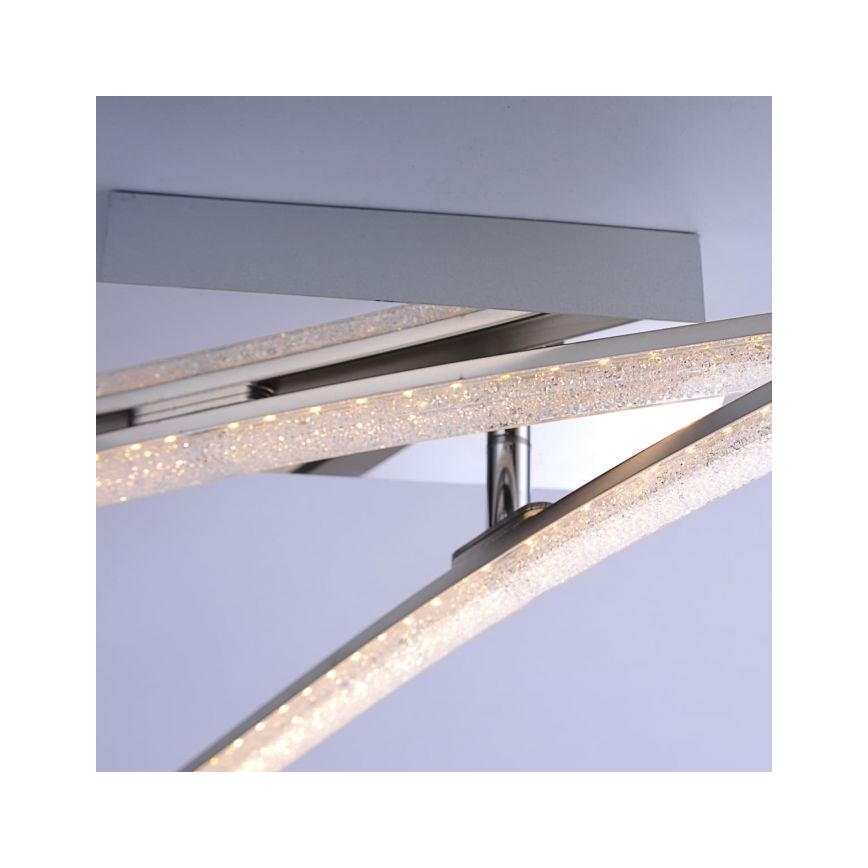 Leuchten Direkt 11290-17 - LED Prisadený luster SIMON 2xLED/5W/230V lesklý chróm