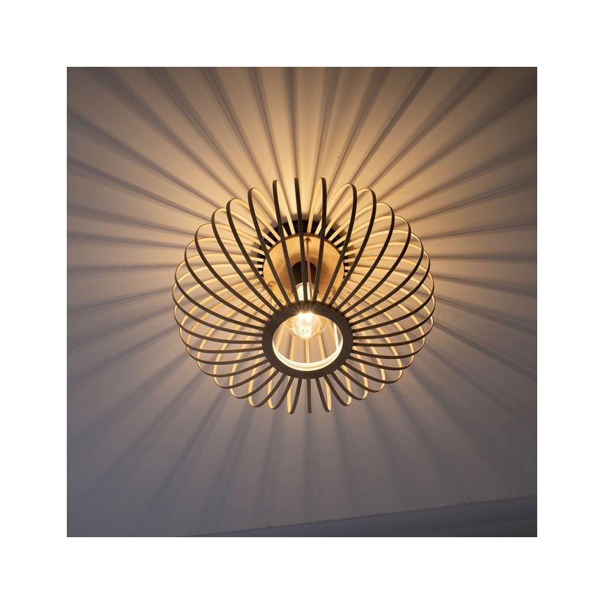 Leuchten Direkt 11410-79 - Prisadený luster RACOON 1xE27/40W/230V pr. 40 cm bambus