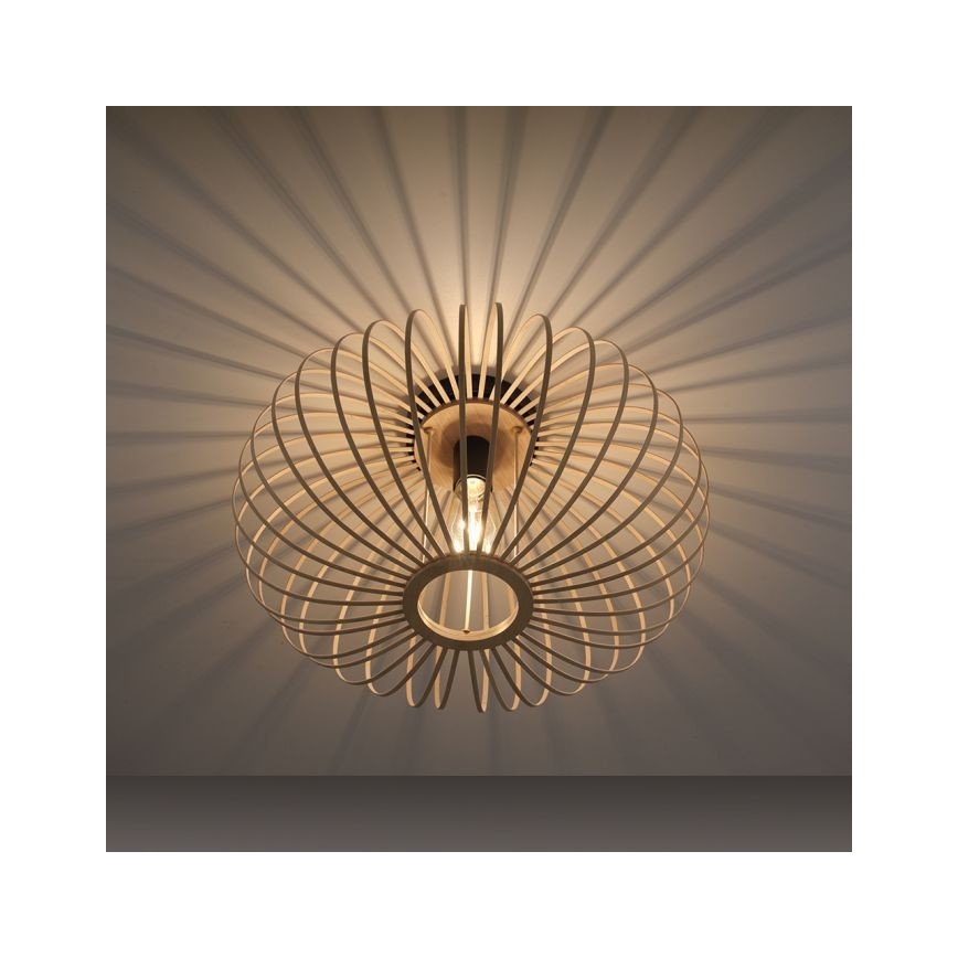 Leuchten Direkt 11411-79 - Prisadený luster RACOON 1xE27/40W/230V pr. 50 cm bambus