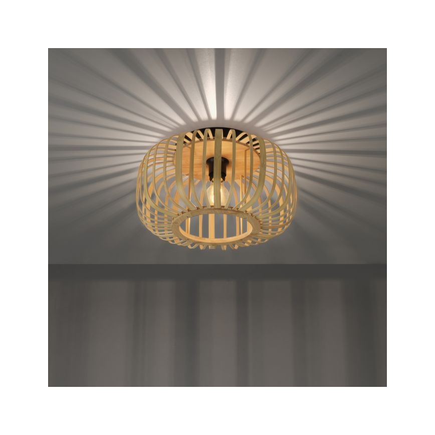 Leuchten Direkt 11412-79 - Prisadený luster RACOON 1xE27/40W/230V pr. 40 cm bambus