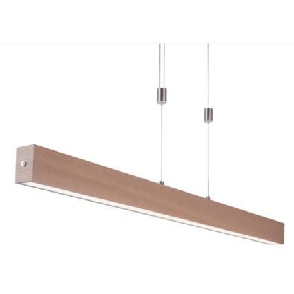 Leuchten Direkt 11420-78 - LED závesné svietidlo na lane AMANDA LED/30W/230V 2700-5000K 110 cm hnedá