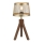 Leuchten Direkt 11423-60 - Stolná lampa FREDERIK 1xE27/60W/230V mangovník