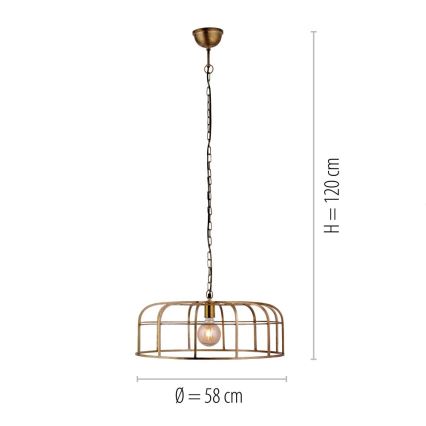 Leuchten Direkt 11493-60 - Luster na reťazi AMIR 1xE27/25W/230V