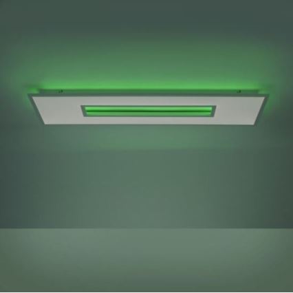 Leuchten Direkt 11646-16 - LED RGB Stmievateľné stropné svietidlo RECESS 1xLED/41W/230V + 1xLED/7,5W + dálkové ovládání